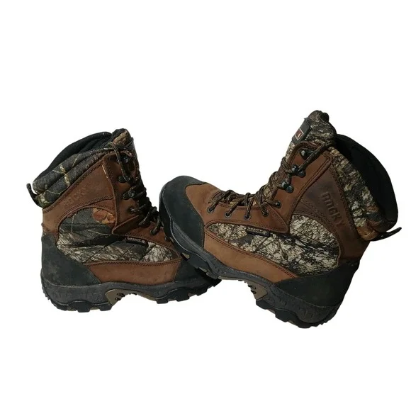Rocky Core 600G Insulated Men 8.5 W Camo Gore-Tex Waterproof Hunting Boot #1454 - Picture 7 of 11